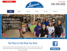Tablet Screenshot of lanierhardware.com